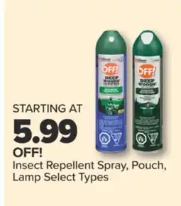 PharmaChoice OFF! Insect Repellent Spray, Pouch, Lamp offer