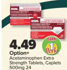 PharmaChoice Option+ Acetaminophen Extra Strength Tablets, Caplets offer