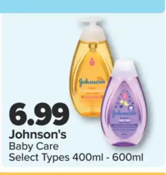 PharmaChoice Johnson's Baby Care offer