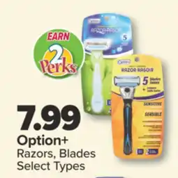 PharmaChoice Option+ Razors, Blades offer