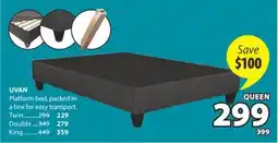 JYSK UVAN Platform bed offer