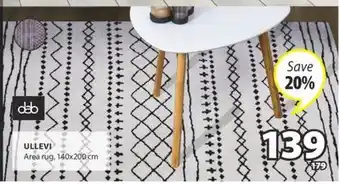 JYSK ULLEVI Area rug offer