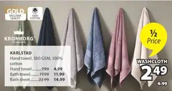 JYSK KARLSTAD WASHCLOTH offer