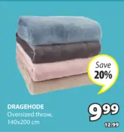 JYSK DRAGEHODE Oversized throw offer