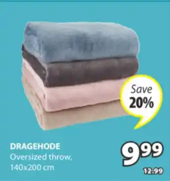 JYSK DRAGEHODE Oversized throw offer
