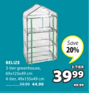 JYSK BELIZE 3-tier greenhouse offer