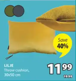 JYSK LILJE Throw cushion offer