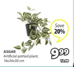 JYSK ASGAR Artificial potted plant offer