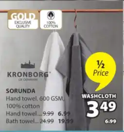JYSK KRONBORG SORUNDA Hand towel offer