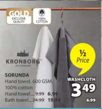 JYSK KRONBORG SORUNDA Hand towel offer