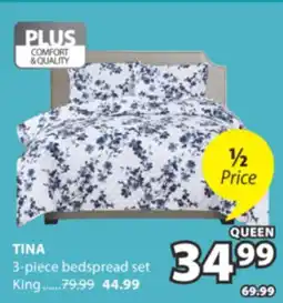 JYSK TINA 3-piece bedspread set offer