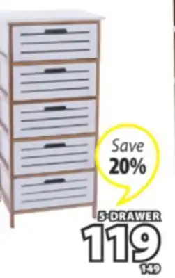 JYSK FYN 5-DRAWER offer