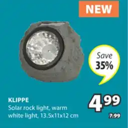 JYSK KLIPPE Solar rock light offer