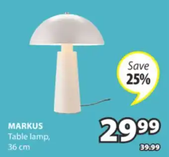 JYSK MARKUS Table lamp offer