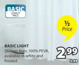 JYSK BASIC LIGHT Shower LIGHT liner offer