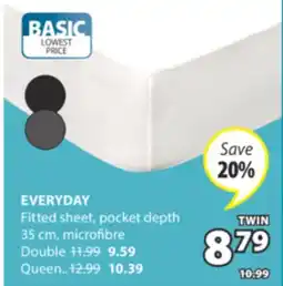 JYSK EVERYDAY Fitted sheet offer