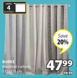 JYSK BURKE Blackout curtain offer