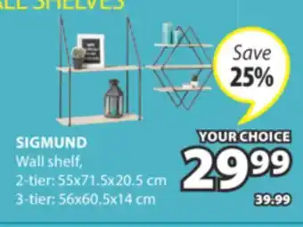 JYSK SIGMUND Wall shelf offer