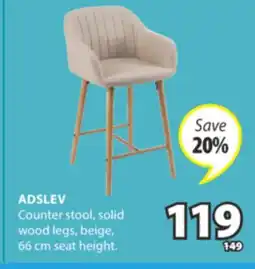 JYSK ADSLEV Counter stool offer
