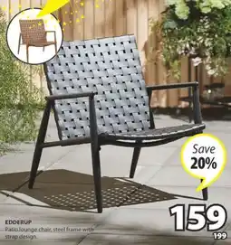 JYSK EDDERUP Patio lounge chair offer