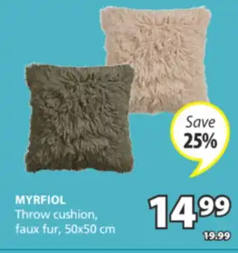 JYSK MYRFIOL Throw cushion offer