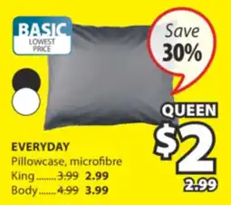 JYSK EVERYDAY Pillowcase, microfibre offer