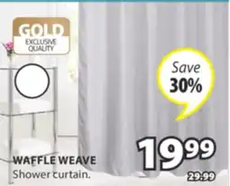 JYSK WAFFLE WEAVE Shower curtain offer