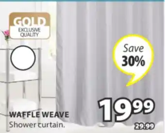 JYSK WAFFLE WEAVE Shower curtain offer