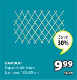 JYSK BAMBOO Expandable fence offer