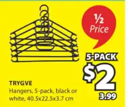 JYSK TRYGVE Hangers offer