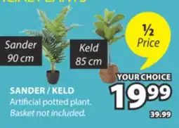 JYSK SANDER/KELD Artificial potted plant offer