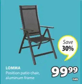 JYSK LOMMA Position patio chair offer
