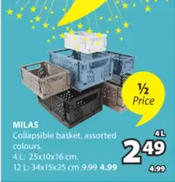 JYSK MILAS Collapsible basket offer