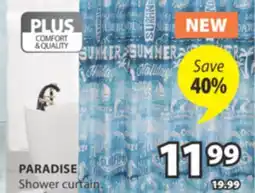 JYSK PARADISE Shower curtain offer