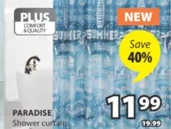 JYSK PARADISE Shower curtain offer
