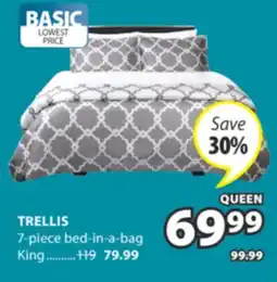JYSK TRELLIS 7-piece bed-in-a-bag offer