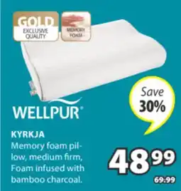 JYSK KYRKJA Memory foam pillow offer