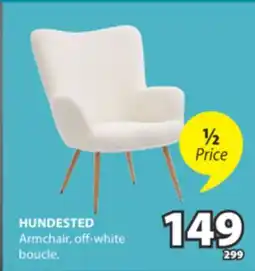 JYSK HUNDESTED Armchair Off - white boucle offer