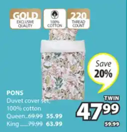 JYSK PONS Duvet cover set offer