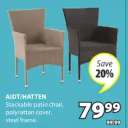 JYSK AIDT/HATTEN Stackable patio chair offer