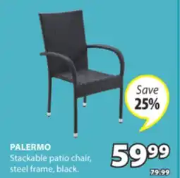 JYSK PALERMO Stackable patio chair offer