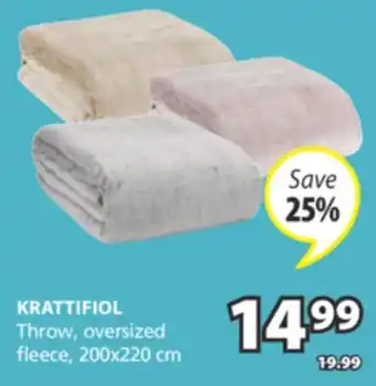 JYSK KRATTIFIOL Throw offer
