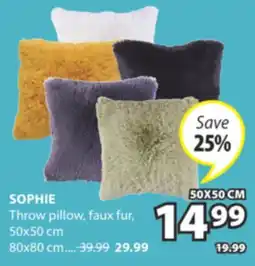 JYSK SOPHIE Throw pillow offer