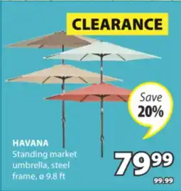 JYSK HAVANA Standing market umbrella offer