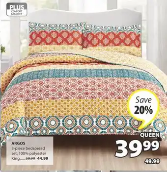 JYSK ARGOS 3-piece bedspread set offer