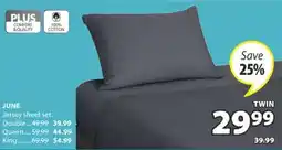 JYSK JUNE Jersey sheet set offer