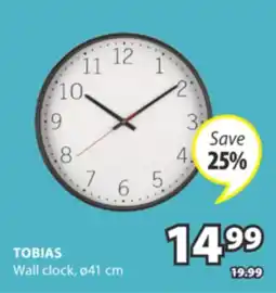 JYSK TOBIAS Wall clock offer