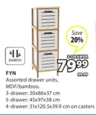 JYSK FYN Assorted drawer units offer