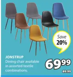 JYSK JONSTRUP Dining chair offer