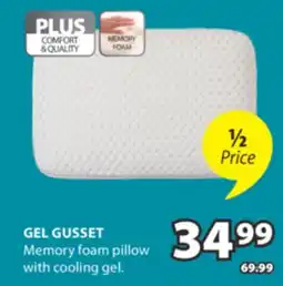 JYSK GEL GUSSET Memory foam pillow offer